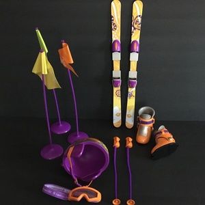 American Girl Nicki's Down Hill Ski Set